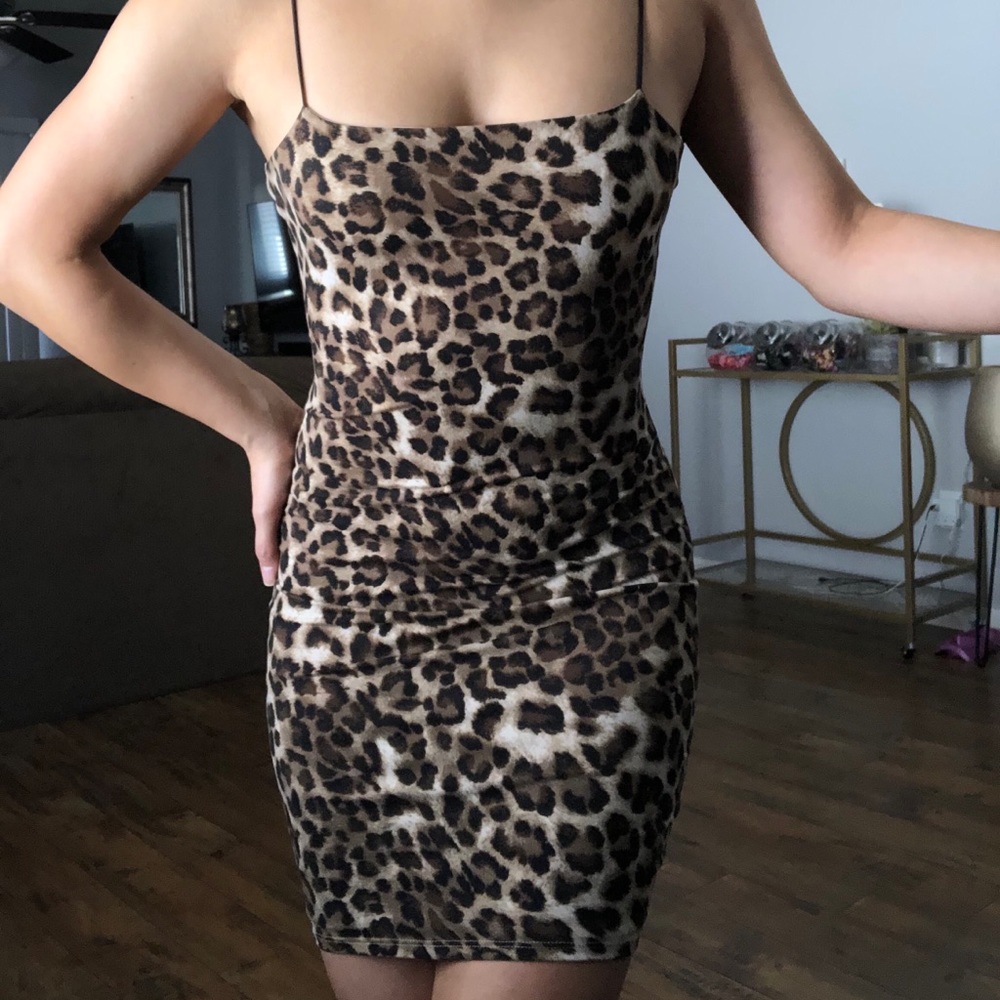 Leopard mini dress